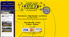 Desktop Screenshot of nextdaysignstoledo.com